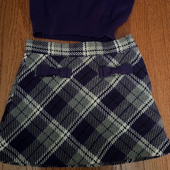 Janie and Jack Poodle Chic size 6 sweater and size 7 skirt - Picture 2 of 5